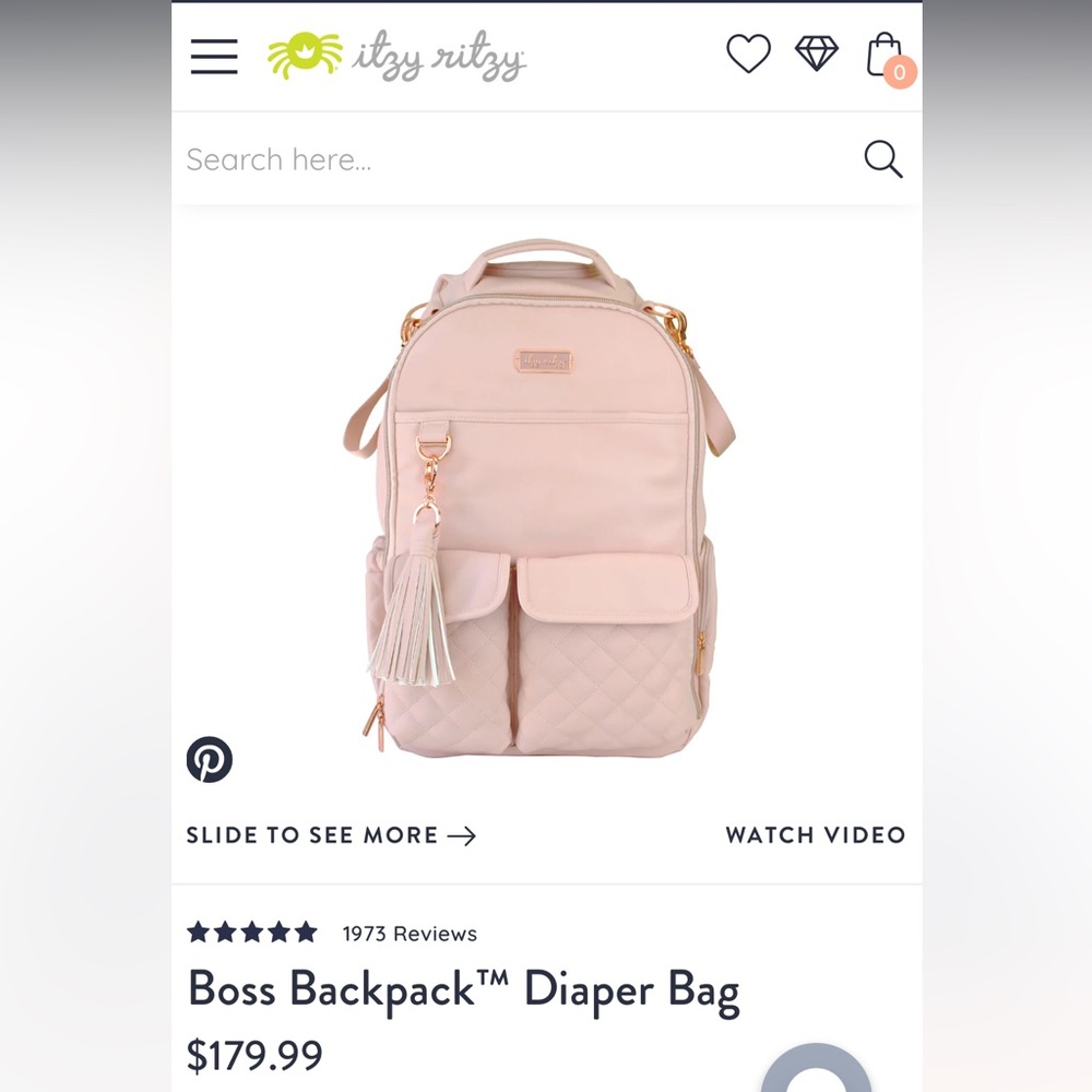 LIKE NEW ITZY RITZY BOSS BAG!